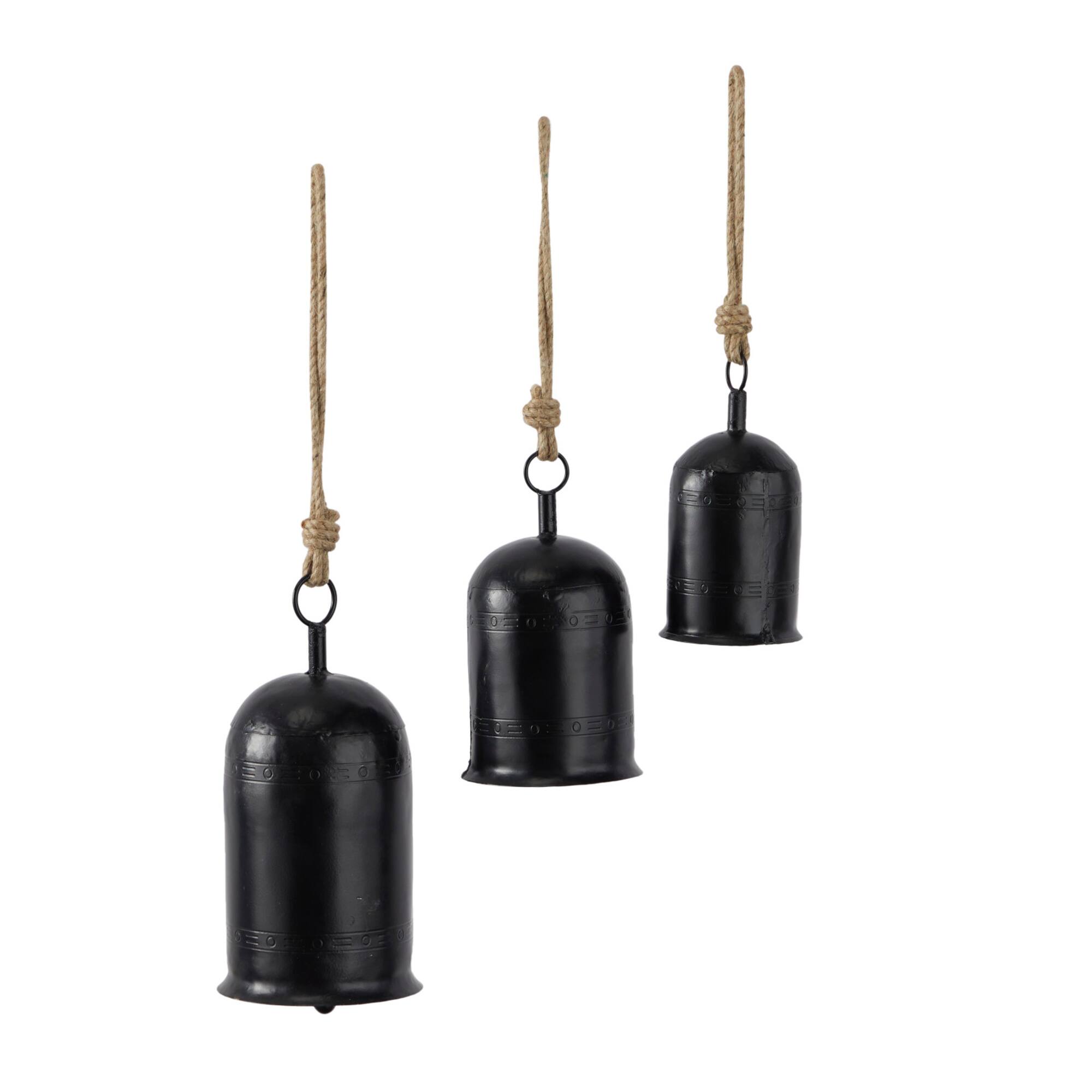Metal Bohemian Decorative Cowbells Set